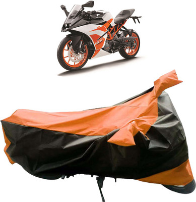 InayaAutoMotive Two Wheeler Cover for KTM(RC 200, Black, Orange)