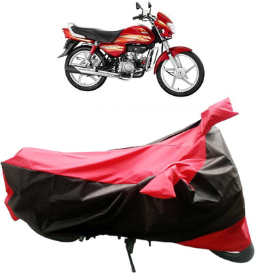 InayaAutoMotive Two Wheeler Cover for Hero(HF Deluxe, Black, Red)