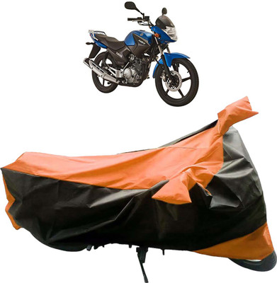 InayaAutoMotive Two Wheeler Cover for Yamaha(YBR 125, Black, Orange)