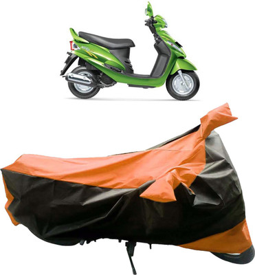 InayaAutoMotive Two Wheeler Cover for Mahindra(Rodeo RZ, Black, Orange)