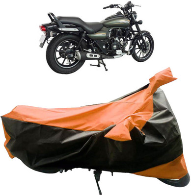 InayaAutoMotive Two Wheeler Cover for Bajaj(Avenger 220 Street, Black, Orange)
