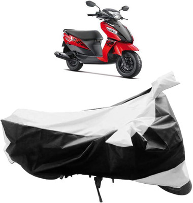 InayaAutoMotive Two Wheeler Cover for Suzuki(Let's, Black, Silver)