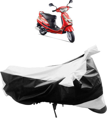 InayaAutoMotive Two Wheeler Cover for Mahindra(Duro DZ, Black, Silver)