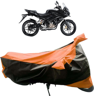 InayaAutoMotive Two Wheeler Cover for Bajaj(Pulsar AS 150, Black, Orange)