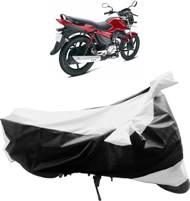 InayaAutoMotive Two Wheeler Cover for Mahindra(Stallio, Black, Silver)