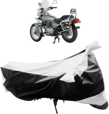InayaAutoMotive Two Wheeler Cover for Bajaj(Avenger 220 DTS-i, Black, Silver)
