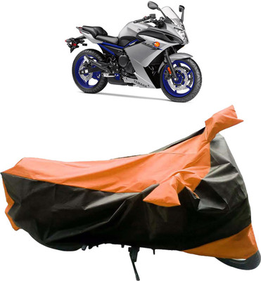 InayaAutoMotive Two Wheeler Cover for Yamaha(RX 100, Black, Orange)