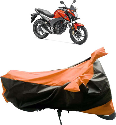 InayaAutoMotive Two Wheeler Cover for Honda(CBR 150R, Black, Orange)