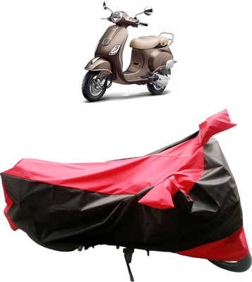 InayaAutoMotive Two Wheeler Cover for Piaggio(Vespa VXL, Black, Red)