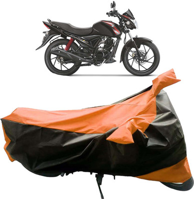 InayaAutoMotive Two Wheeler Cover for Suzuki(Sling Shot Plus, Black, Orange)