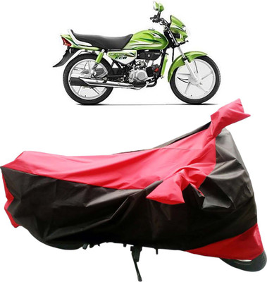 InayaAutoMotive Two Wheeler Cover for Hero(HF, Black, Red)