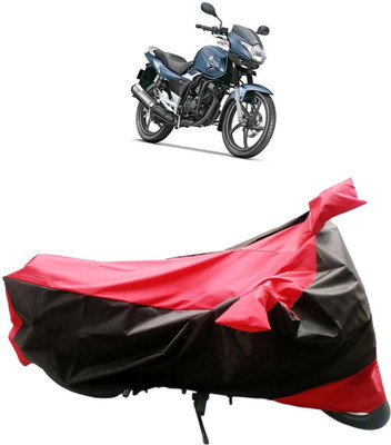 InayaAutoMotive Two Wheeler Cover for Suzuki(GS 150R, Black, Red)
