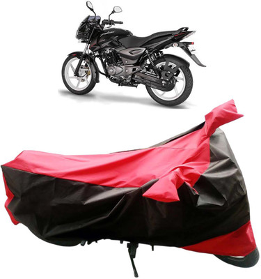InayaAutoMotive Two Wheeler Cover for Bajaj(Pulsar 150 DTS-i, Black, Red)