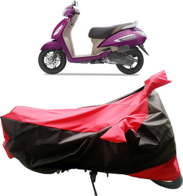 InayaAutoMotive Two Wheeler Cover for TVS(Jupiter, Black, Red)