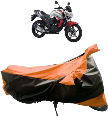 InayaAutoMotive Two Wheeler Cover for Yamaha(FZ-S, Black, Orange)