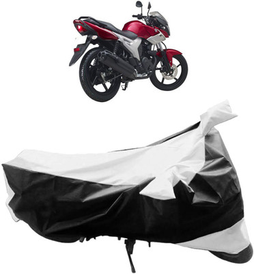 InayaAutoMotive Two Wheeler Cover for Yamaha(SZ X, Black, Silver)