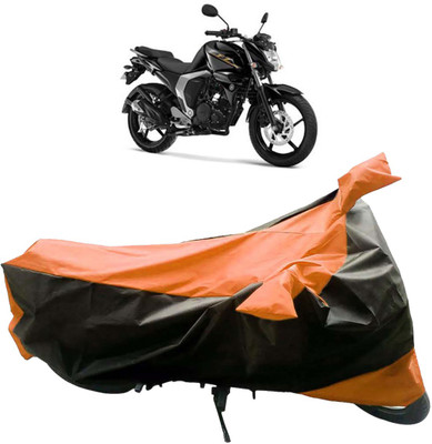 InayaAutoMotive Two Wheeler Cover for Yamaha(FZ16, Black, Orange)