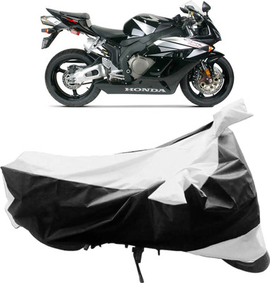 InayaAutoMotive Two Wheeler Cover for Honda(CBR 1000RR, Black, Silver)