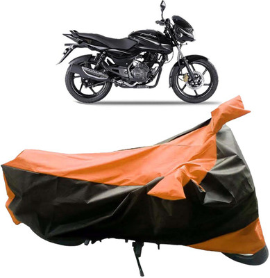 InayaAutoMotive Two Wheeler Cover for Bajaj(Pulsar 150, Black, Orange)