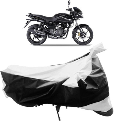 InayaAutoMotive Two Wheeler Cover for Bajaj(Pulsar 150, Black, Silver)