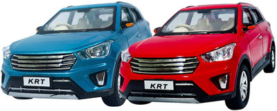 

The Game Begins Combo of Creta SUV Miniature Car Toy (Pack of 2 Car Toys) || Blue and Red(Grey, Red)