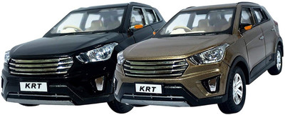 

The Game Begins Combo of Creta SUV Miniature Car Toy (Pack of 2 Car Toys) || Black and Brown(Red, Brown)