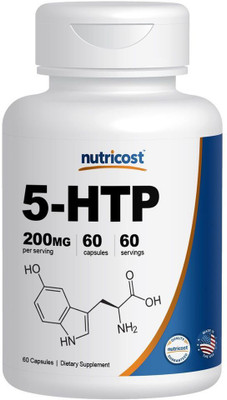 

Nutricost 5-HTP 200mg, 60 Veggie Capsules (5-Hydroxytryptophan) - Gluten Free & Non-GMO(60 No)