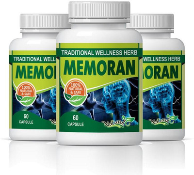 

Natural Memoran|brain tonic capsules|500mg 60 capsules|pack of 3(180 No)