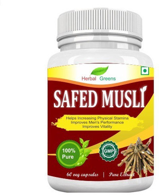 

HerbalGreens Safed Musli 500mg Extract 60 Caps(60 mg)