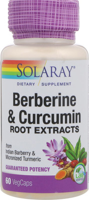 

Solaray Berberine & Curcumin Root Extract 600 mg VCapsules, 60 Count(60 No)