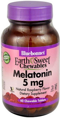 

Bluebonnet EarthSweet Chewables Melatonin Raspberry - 5 mg - 60 Chewable Tablets(60 No)