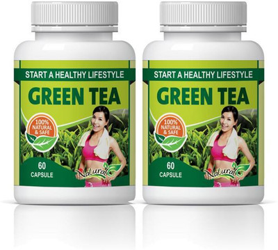 

Natural green tea|green tea capsules|500mg 60 capsules|pack of 2(120 No)