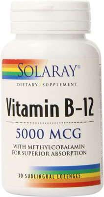 

Solaray Vitamin B-12 -- 5000 mcg - 30 Sublingual Lozenges(30 No)