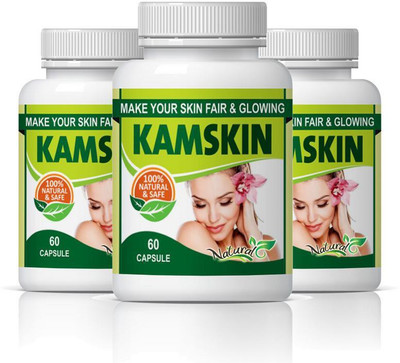 

Natural kamskin|skin brightening capsules|500mg 60 capsules|pack of 3(180 No)