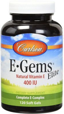 

Carlson Labs E-Gems Elite Natural Vitamin E 400 IU 120 Soft Gels(120 No)