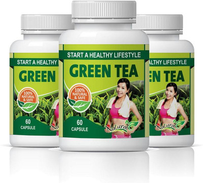 

Natural green tea|green tea capsules|500mg 60 capsules|pack of 3(180 No)