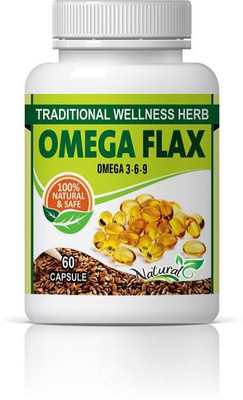 

Natural Omega flax|Omega 3 capsules|500mg 60 capsules|pack of 1(60 No)