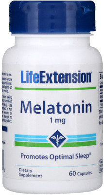 

Life Extension Melatonin -- 1 mg - 60 Capsules(60 No)