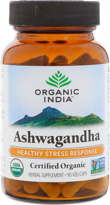 Organic India Ashwagandha -- 90 Vegetarian Capsules(90 No)