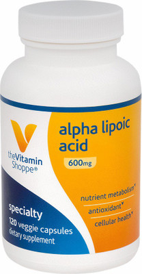 

Vitamin Shoppe Alpha Lipoic Acid 600MG (120 Vegetarian Capsules)(120 No)