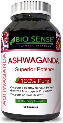 

Bio Sense Pure Ashwagandha Extract and Root Capsules Ginseng Herbal(60 No)