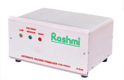

Rashmi 500 W VOLTAGE STABILIZER(WHITE-BROWN)