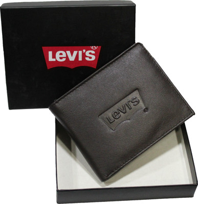 LEVl'S Men Casual Black Genuine Leather Wallet(4 Card Slots) LEVl'S Men Casual Black Genuine Leather Wallet(4 Card Slots)