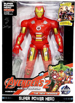 

BBS DEAL avenger 2 hero Iron-man with led light toy for kids(Red)