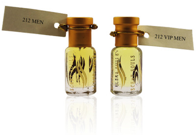 

Scent Souls 212 Men & 212 Vip Men Perfume Oil / Fragrance Oil (Attar| Ittar) Roll On For Men Combo Pack Of 2 ( 6 ml) Floral Attar(Citrus)