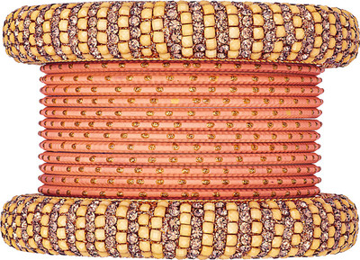 Peora Alloy Bangle Set(Pack of 14)