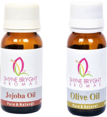 

Shyne Bryght Aromas 100% Pure Jojoba Oil & Olive Oil ( 10ml each )(20 ml)