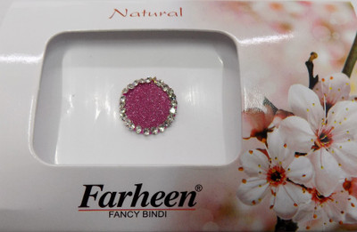 

Farheen FRN NATURAL BINDI 8 FORHEAD Pink Bindis(INDIAN FANCY BINDI)