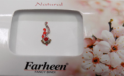 

Farheen FRN NATURAL BINDI 4 FORHEAD Red Bindis(INDIAN FANCY BINDI)