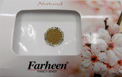 

Farheen FRN NATURAL BINDI 7 FORHEAD Gold Bindis(INDIAN FANCY BINDI)